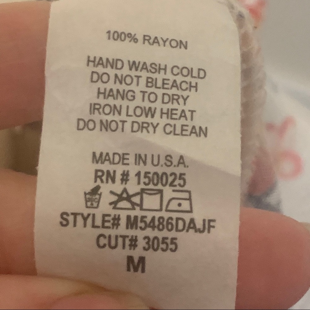 Emory Park Drape Front Tropical floral MIDIdress M - Picture 6 of 6